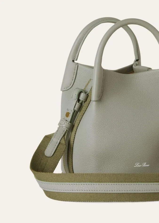 Loro Piana Bucket Micro Bale Bag Yerba Mate 8211 Woman