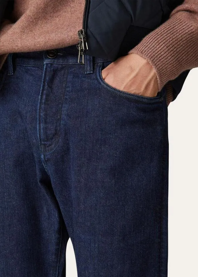 Loro Piana Denim Quarona FivePocket Pants Dark Japan Blue 8211 Man