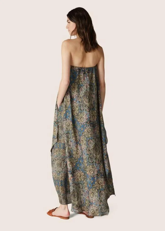 Loro Piana Dresses Gabi Dress Azurecoral Baynutmeg Powder 8211 Woman