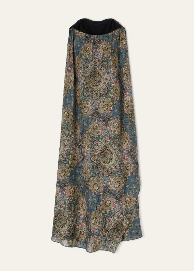 Loro Piana Dresses Gabi Dress Azurecoral Baynutmeg Powder 8211 Woman