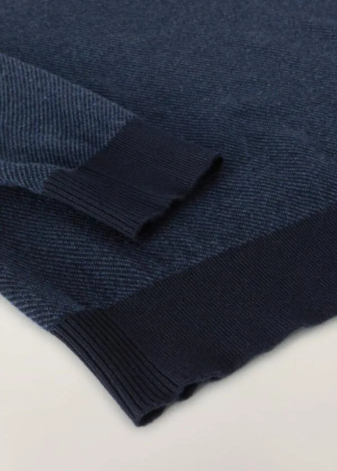 Loro Piana Essentials Roadster Mezzocollo Sweater Navy Bluenight Blue Reserve 8211 Man
