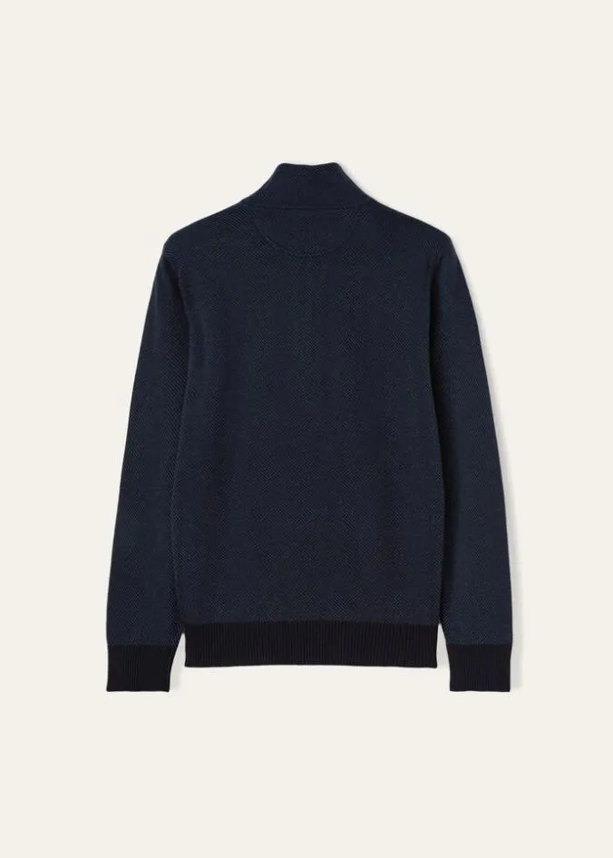 Loro Piana Essentials Roadster Mezzocollo Sweater Navy Bluenight Blue Reserve 8211 Man