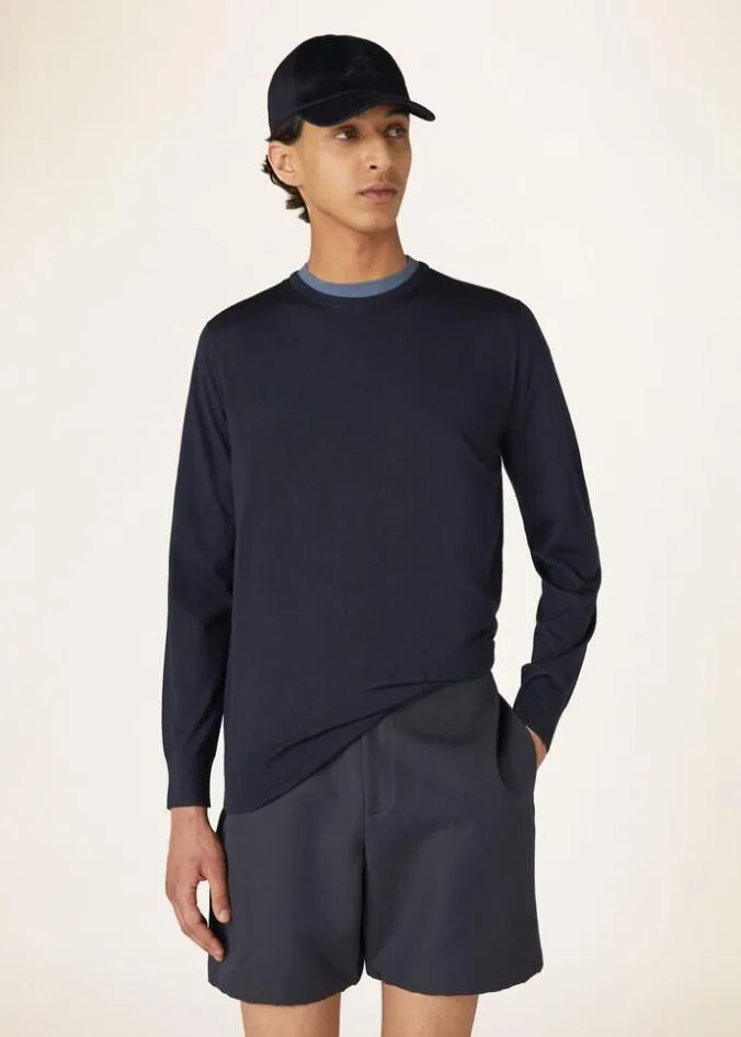 Loro Piana Essentials TShirt Crewneck Desert Mist 8211 Man