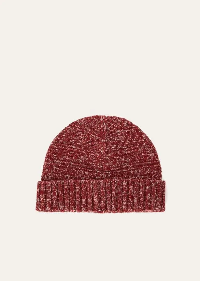 Loro Piana Hats Lima Beanie Sapphire Blue And Ivory Mel 8211 Man
