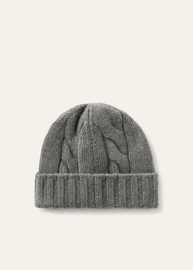 Loro Piana Hats Napier Beanie White Snow 8211 Woman