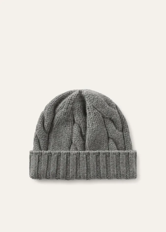 Loro Piana Hats Napier Beanie White Snow 8211 Woman