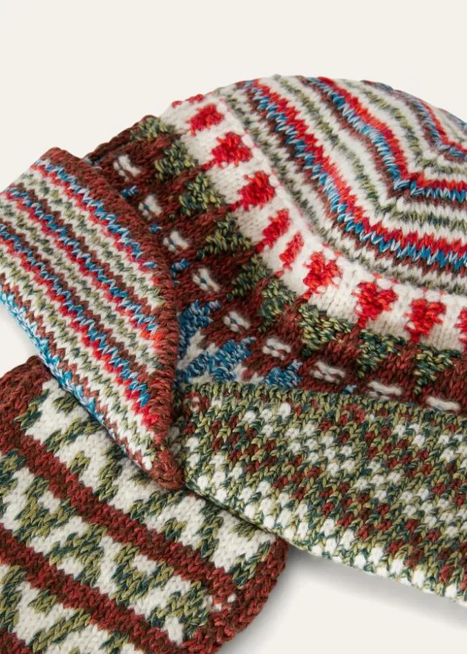 Loro Piana Hats Trujillo Beanie Fancy Peruvian Multicolor 8211 Woman