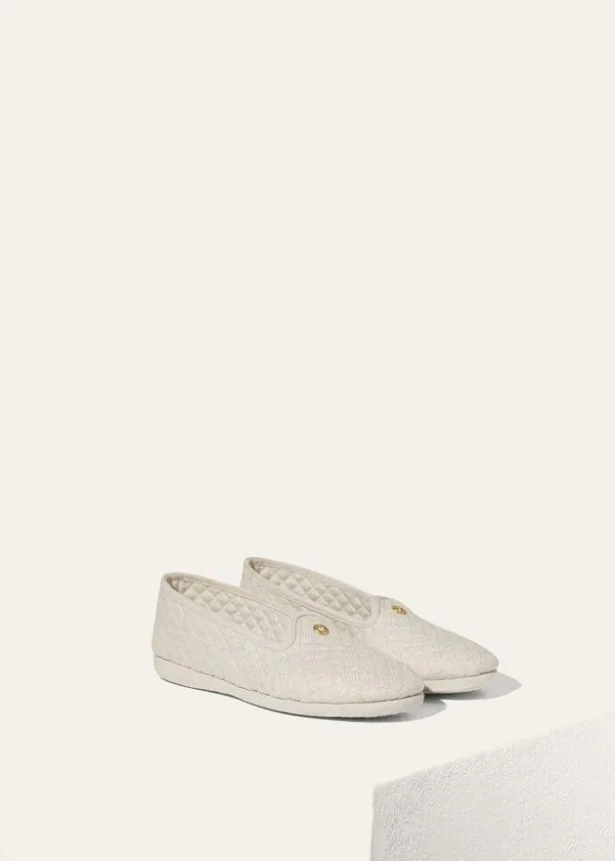 Loro Piana Homewear Classic Slippers Light Blue Sugar Paper Mel 8211 Woman