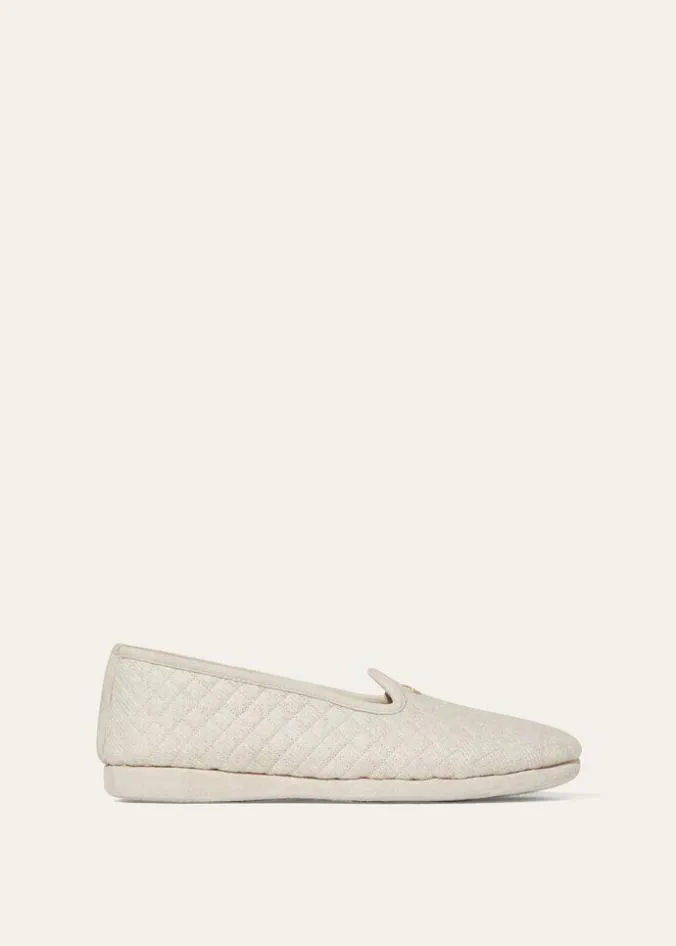 Loro Piana Homewear Classic Slippers Light Blue Sugar Paper Mel 8211 Woman