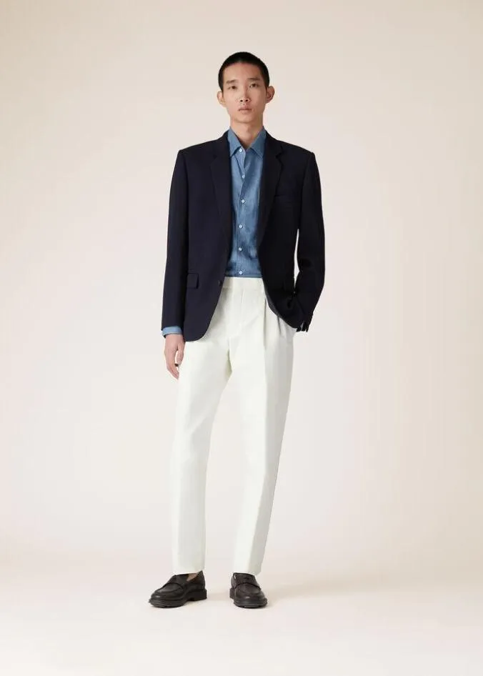 Loro Piana Jackets Formal Jacket Navy Blue 8211 Man