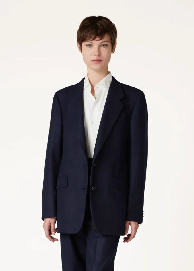 Loro Piana Knitwear Belia Jacket China Blue 8211 Woman