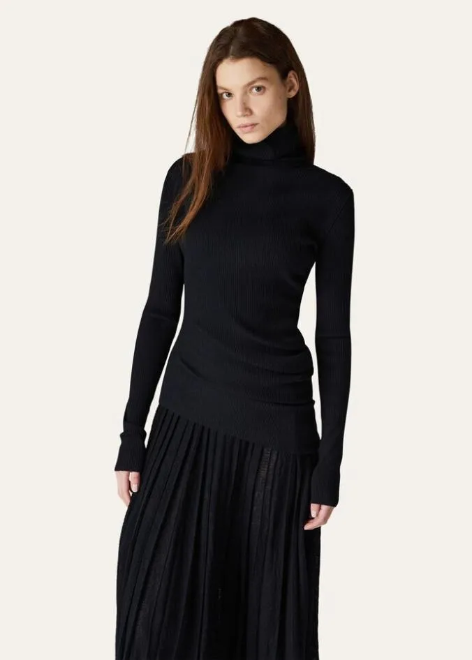 Loro Piana Knitwear Diavolezza Turtleneck Neptun Green 8211 Woman
