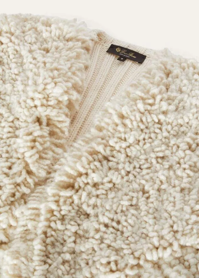 Loro Piana Knitwear Engelberg Vest White Snow 8211 Woman