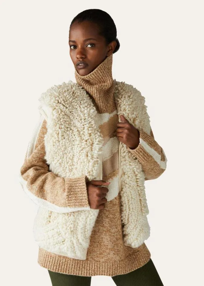 Loro Piana Knitwear Engelberg Vest White Snow 8211 Woman