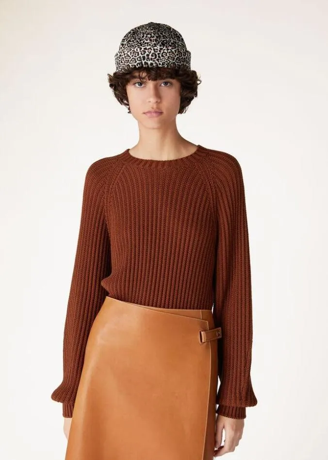 Loro Piana Knitwear Ikeda Crewneck Clay Teapot 8211 Woman