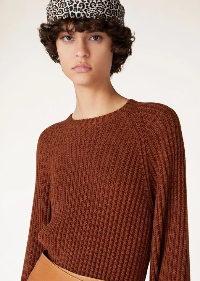 Loro Piana Knitwear Ikeda Crewneck Clay Teapot 8211 Woman