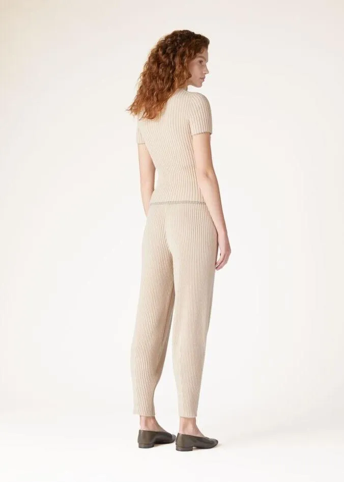 Loro Piana Knitwear Lago Sirio Pants Dried Lemongrass Mel Natural Dyed 8211 Woman