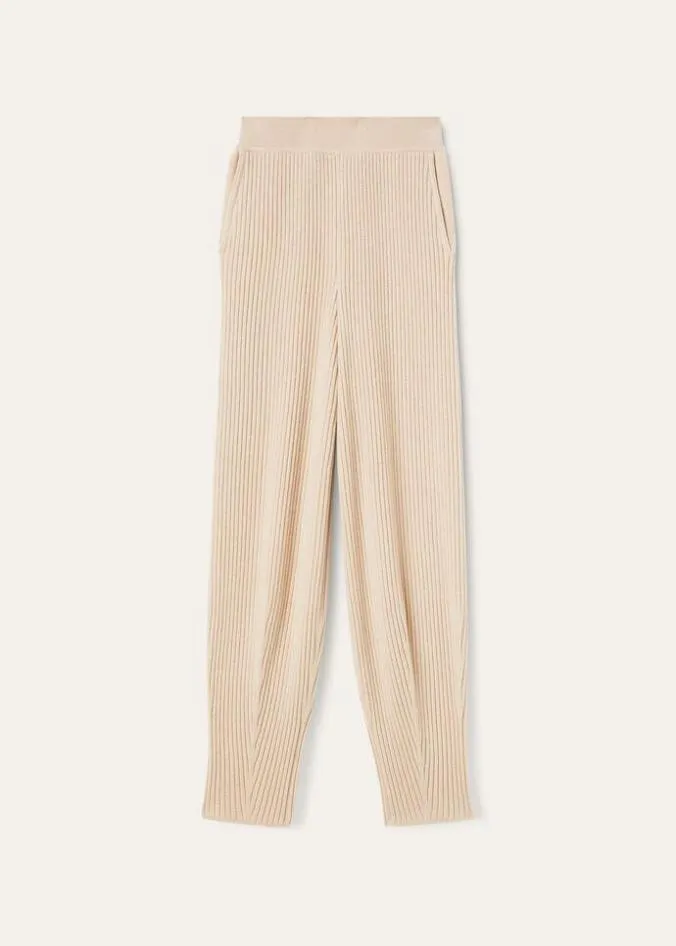 Loro Piana Knitwear Lago Sirio Pants Dried Lemongrass Mel Natural Dyed 8211 Woman