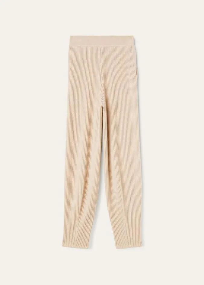 Loro Piana Knitwear Lago Sirio Pants Dried Lemongrass Mel Natural Dyed 8211 Woman