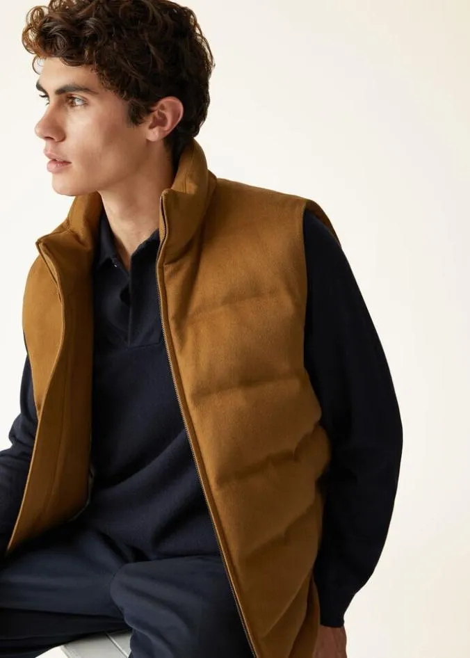Loro Piana Knitwear Open Polo Shirt Nougat 8211 Man