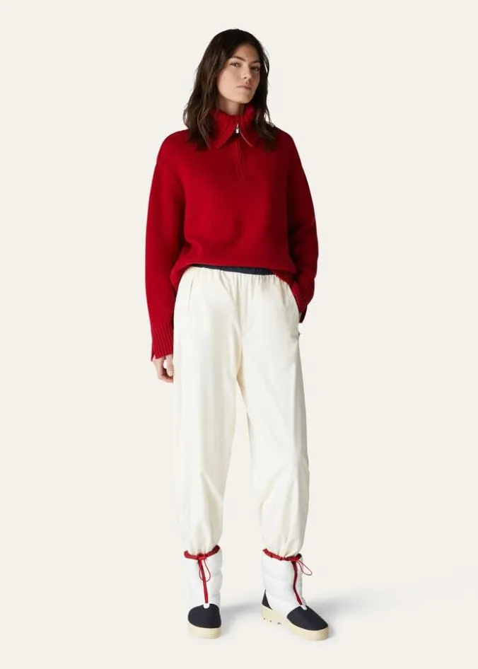 Loro Piana Knitwear Parksville Pullover White Titanium 8211 Woman