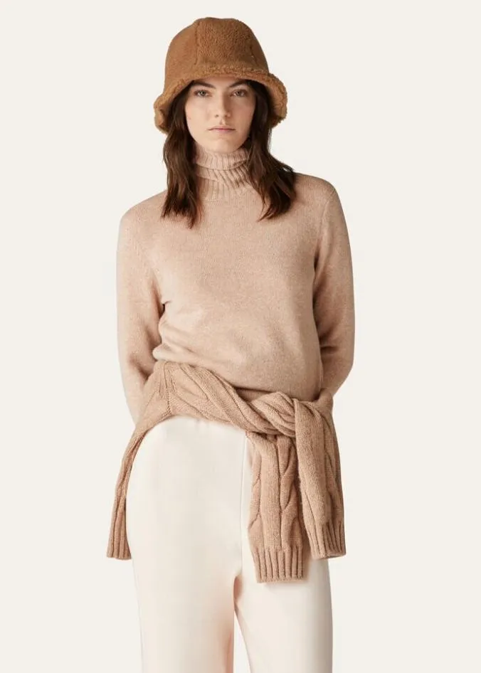Loro Piana Knitwear Parksville Turtleneck White Titanium 8211 Woman