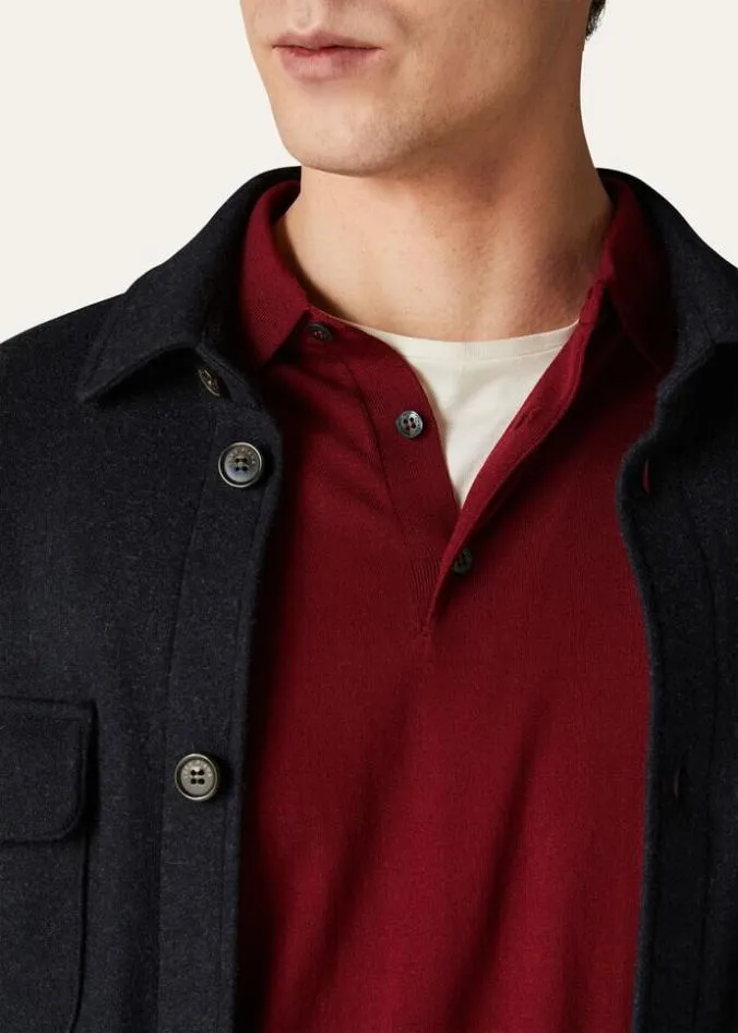 Loro Piana Knitwear Polo Desert Mist 8211 Man