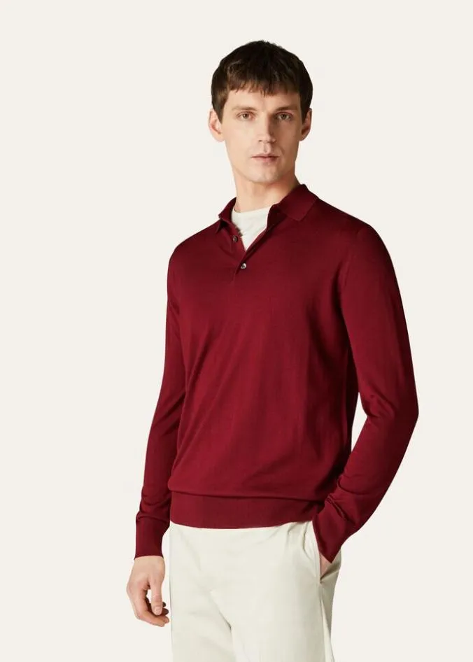 Loro Piana Knitwear Polo Desert Mist 8211 Man