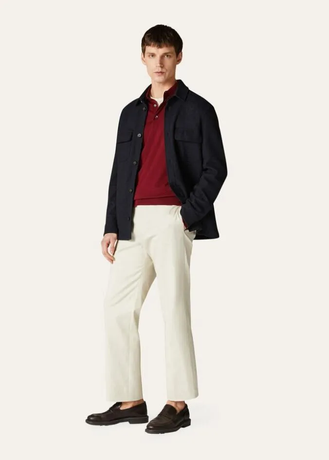 Loro Piana Knitwear Polo Desert Mist 8211 Man