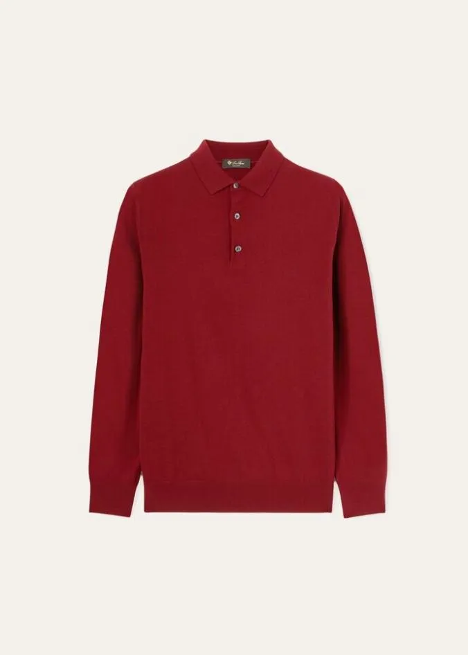 Loro Piana Knitwear Polo Desert Mist 8211 Man