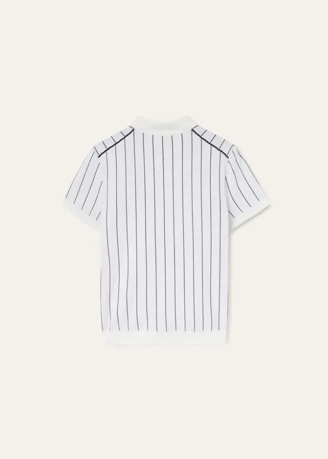 Loro Piana Knitwear The Gift Of Kings Polo Shirt Whitenatural White Orylag 8211 Woman