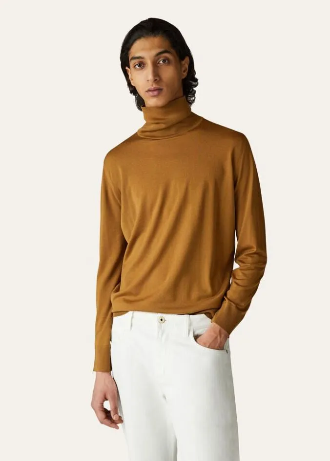 Loro Piana Knitwear Turtleneck Desert Mist 8211 Man