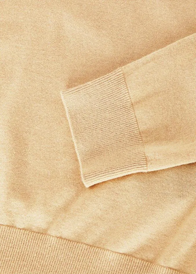 Loro Piana Knitwear VNeck Natural Light Vicuna 8211 Woman