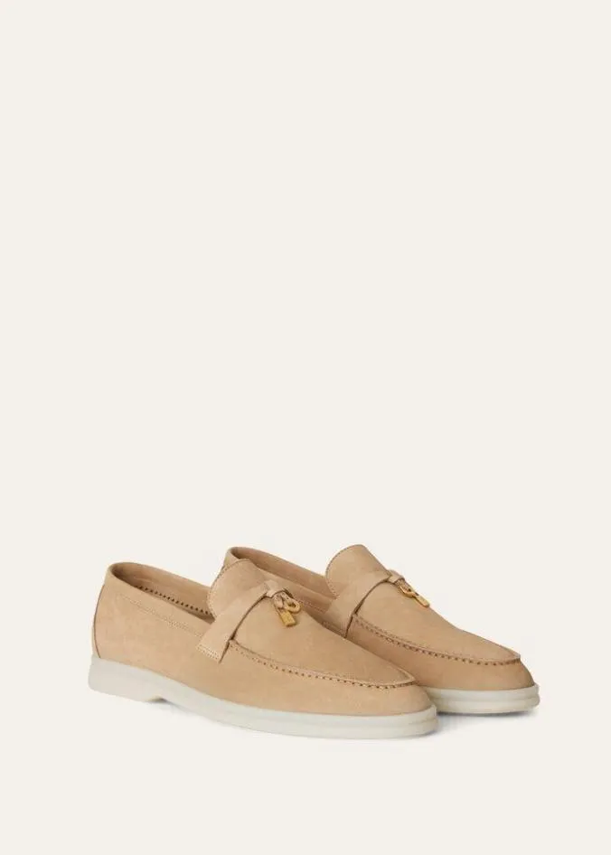 Loro Piana Loafers Summer Charms Walk Loafers Sorbet Pink 8211 Woman