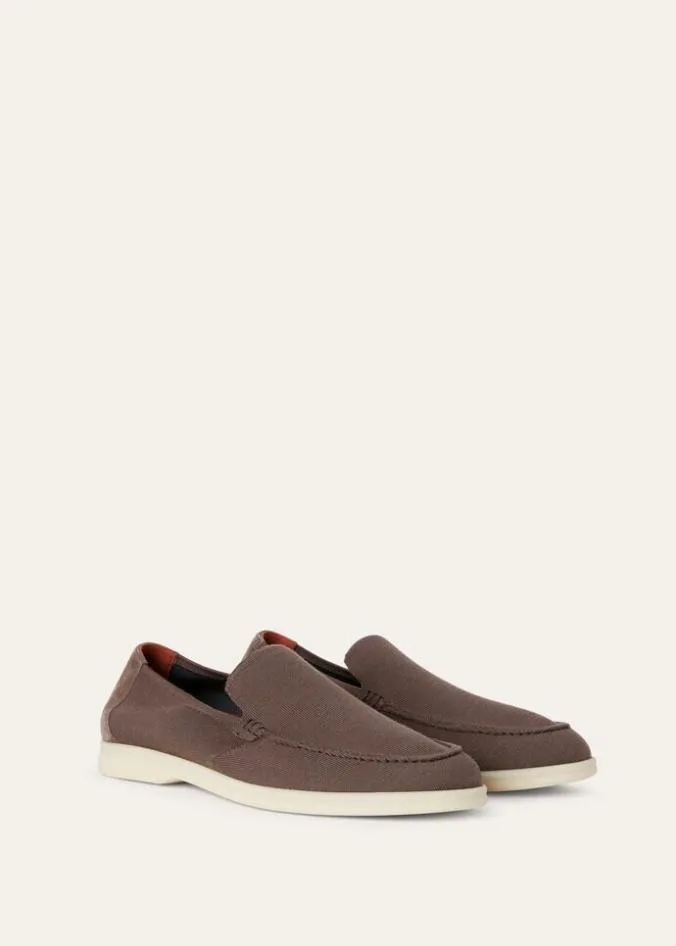Loro Piana Loafers Summer Knitted Walk New Ocra 8211 Man