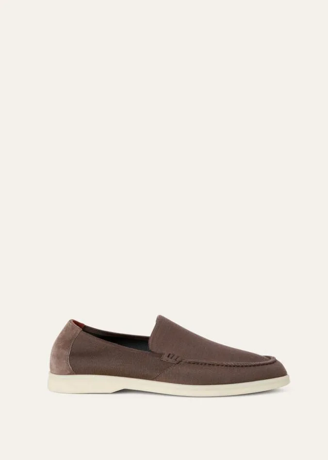 Loro Piana Loafers Summer Knitted Walk New Ocra 8211 Man