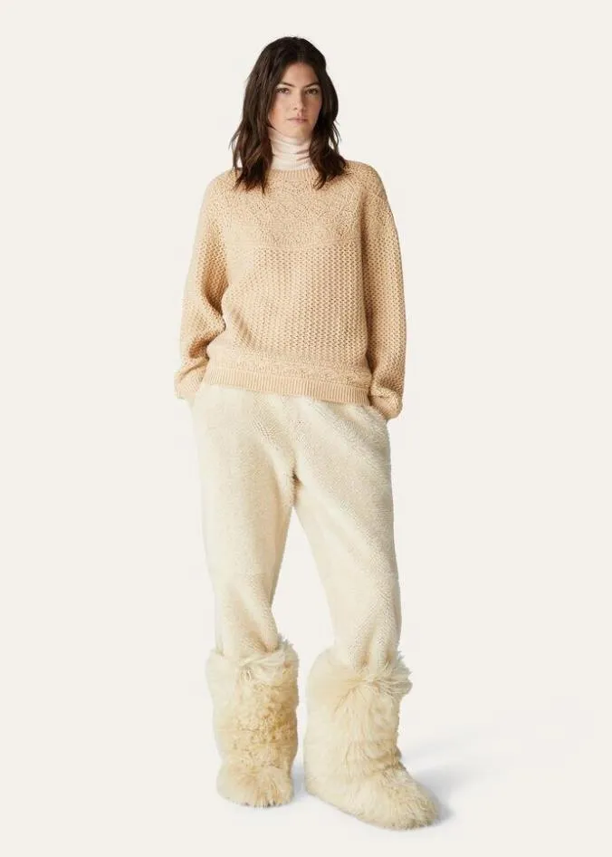 Loro Piana Matching Sets Engadin Crew Neck White Snow 8211 Woman