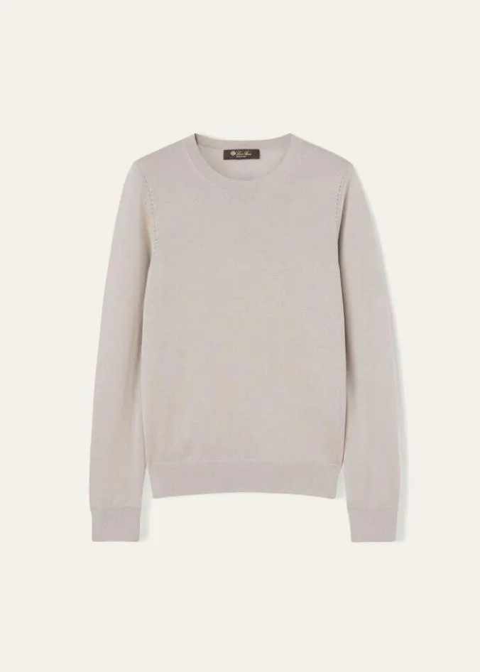 Loro Piana Matching Sets Neo Piuma Crew Neck White 8211 Woman