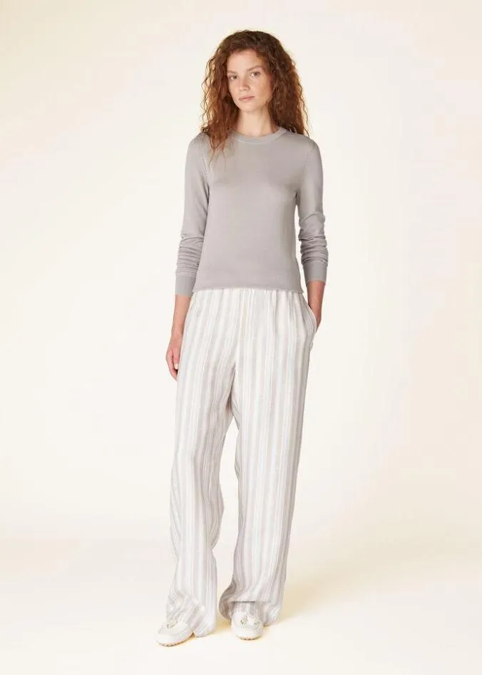 Loro Piana Matching Sets Neo Piuma Crew Neck White 8211 Woman