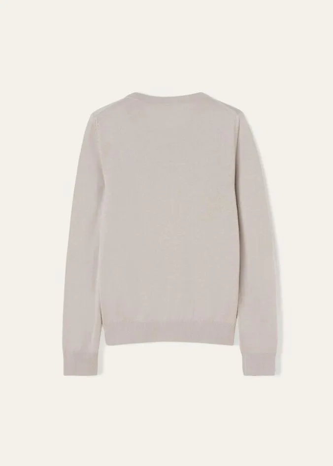 Loro Piana Matching Sets Neo Piuma Crew Neck White 8211 Woman