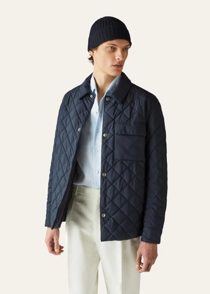 Loro Piana Outerwear Jackets Ampay Overshirt Sandshell 8211 Man