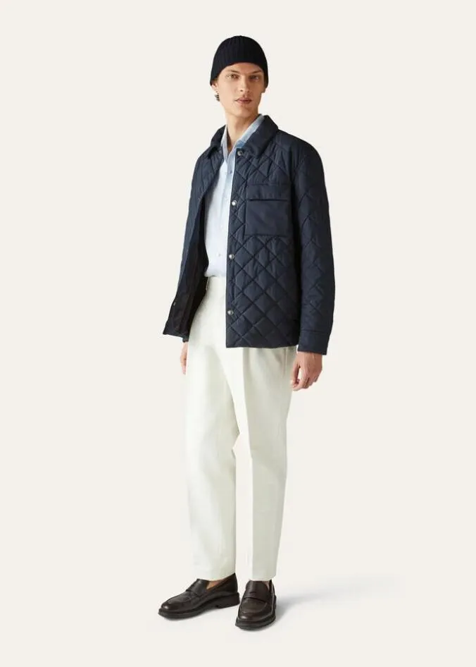 Loro Piana Outerwear Jackets Ampay Overshirt Sandshell 8211 Man