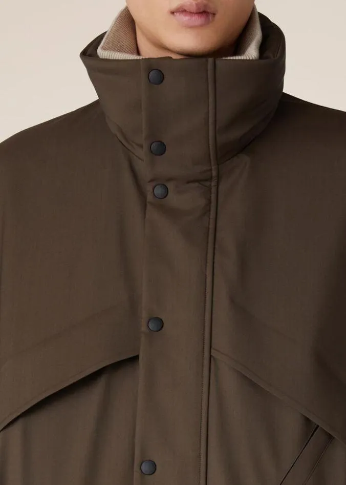 Loro Piana Outerwear Jackets Lech Ski Jacket Marble Brown 8211 Man