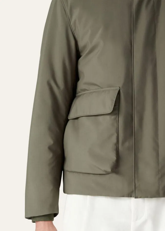Loro Piana Outerwear Jackets Winter Voyager Bomber Jacket Midnight Garden 8211 Man