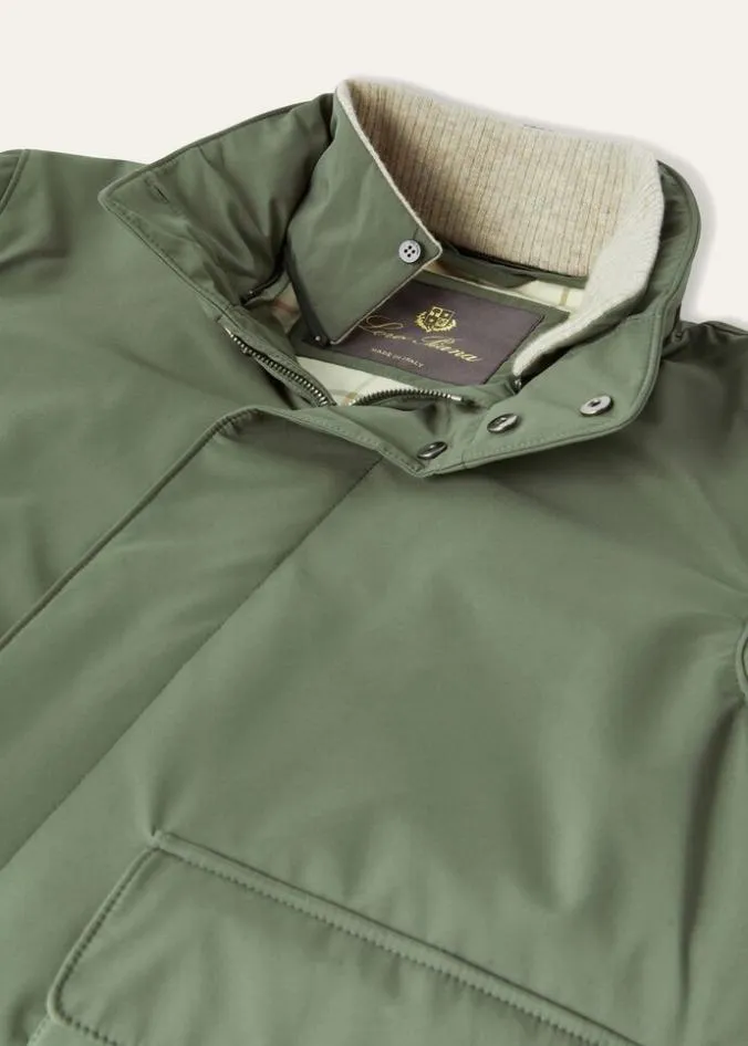 Loro Piana Outerwear Jackets Winter Voyager Bomber Jacket Midnight Garden 8211 Man