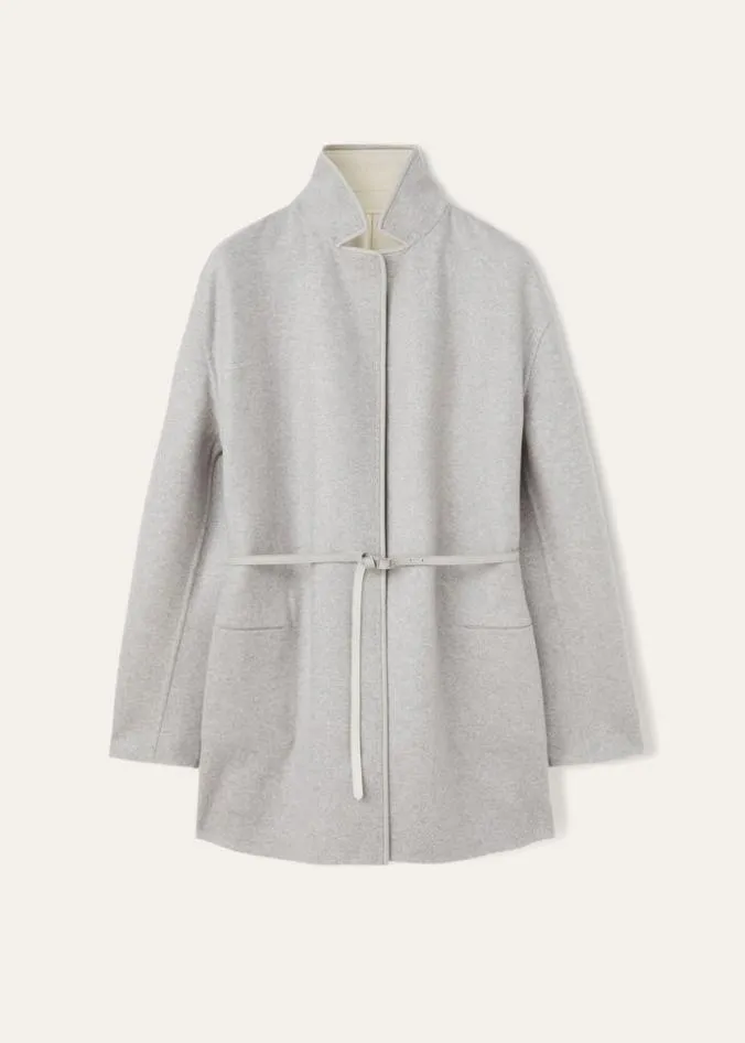 Loro Piana Outerwear Jimi Jacket Sirius Melangegray 8211 Woman