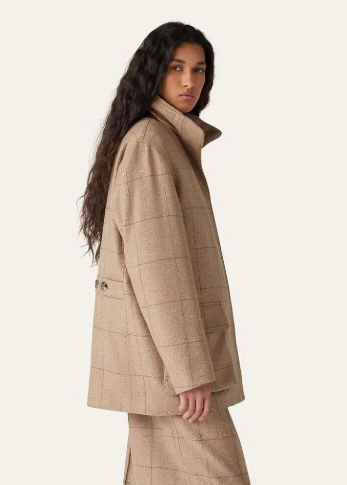Loro Piana Outerwear Voyager Jacket Grey Melblue 8211 Woman