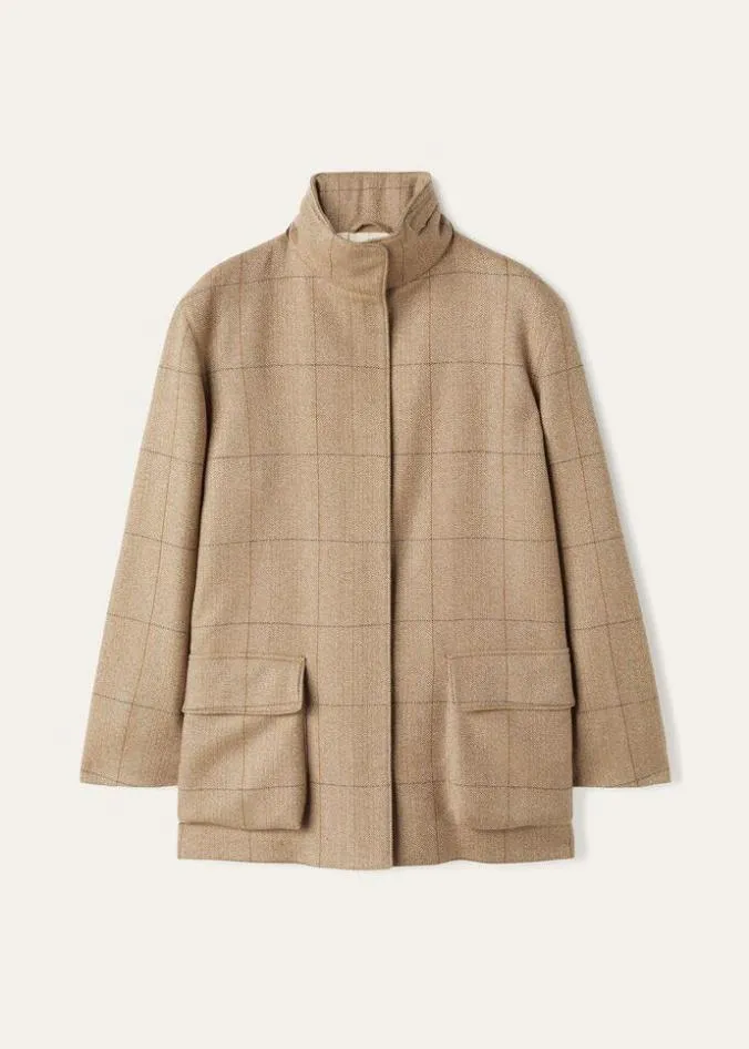 Loro Piana Outerwear Voyager Jacket Grey Melblue 8211 Woman