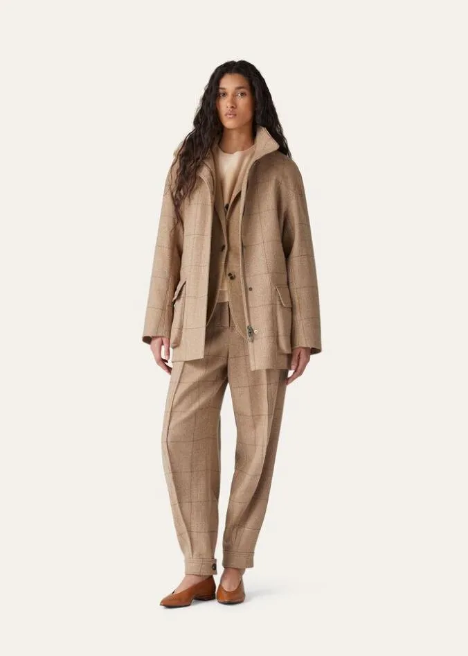 Loro Piana Outerwear Voyager Jacket Grey Melblue 8211 Woman