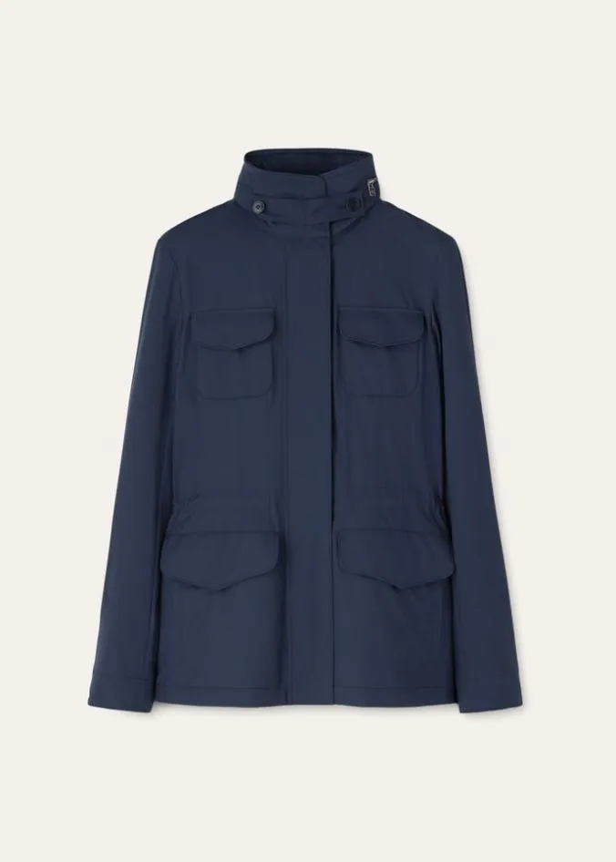 Loro Piana Outerwear Windmate Traveller Jacket Dark Lichen Green 8211 Woman